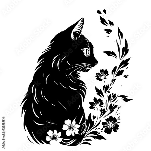 cat svg bundle, cat floral svg, car lover svg, animal svg bundle, domestic pet svg, cat mom svg, cat bundle svg, cat mama svg, cat printable svg, flower svg, plant svg, floral svg, silhouette cat, cat