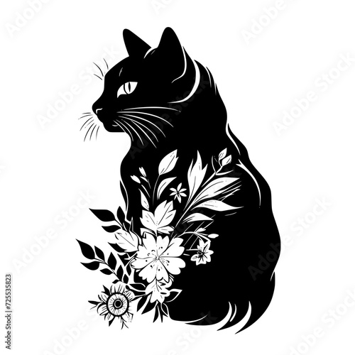 cat svg bundle, cat floral svg, car lover svg, animal svg bundle, domestic pet svg, cat mom svg, cat bundle svg, cat mama svg, cat printable svg, flower svg, plant svg, floral svg, silhouette cat, cat