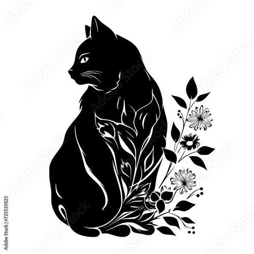 cat svg bundle, cat floral svg, car lover svg, animal svg bundle, domestic pet svg, cat mom svg, cat bundle svg, cat mama svg, cat printable svg, flower svg, plant svg, floral svg, silhouette cat, cat