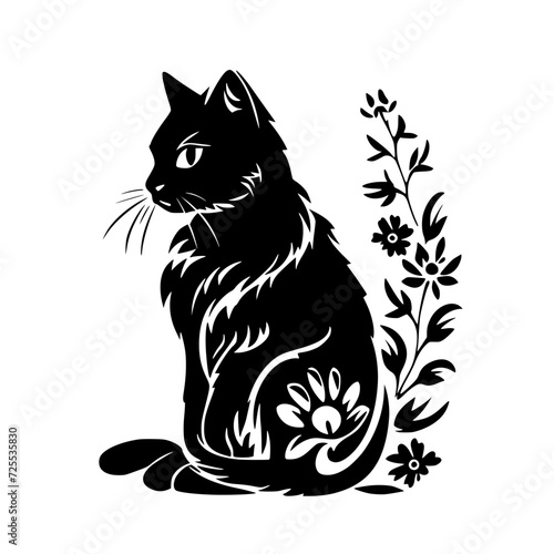 cat svg bundle, cat floral svg, car lover svg, animal svg bundle, domestic pet svg, cat mom svg, cat bundle svg, cat mama svg, cat printable svg, flower svg, plant svg, floral svg, silhouette cat, cat
