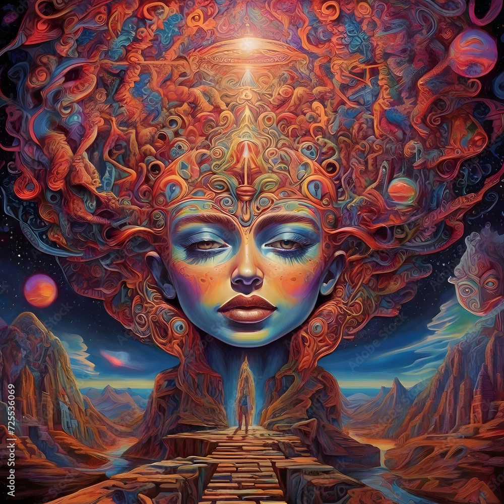 Exploring Expanded Psychedelic Consciousness through DMT Art Style