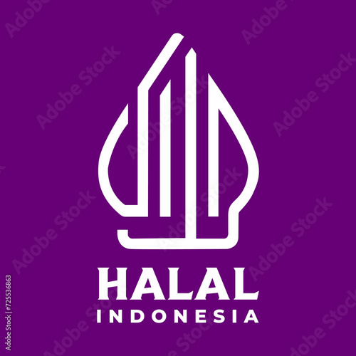 Halal Indonesia logo new branding. Indonesian halal logo rebranding