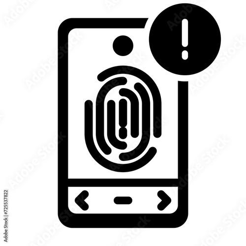 Biometric Identification Vector Icon