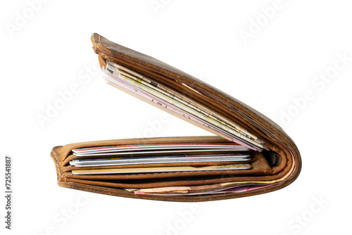 Wallpaper Mural leather wallet with license and money Torontodigital.ca