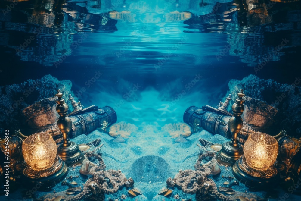 Mysterious Pirate Adventure Awaits Amidst Deep Blue Sea And Hidden ...