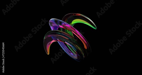 abstract background, 3D glass, or 3D glow wallpaper, 3D rendering photo