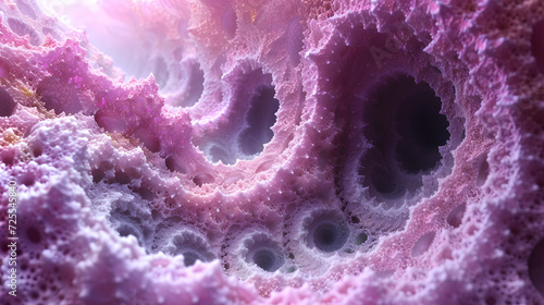 Close-up of Purple and White Substance © Daniel