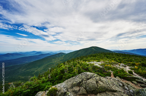 View from Carter Dome peak, White Mountains, New Hampshire, United States 