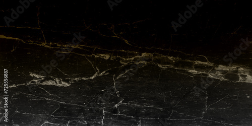 Gold Patterned natural of black marble (Gold Russia) texture background for product design
