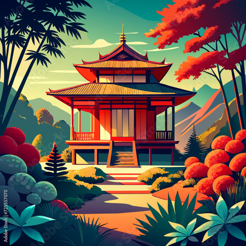 pavilion in the garden
