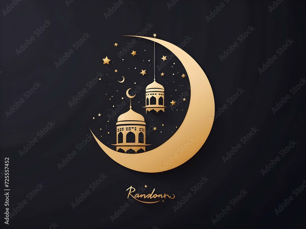 a islamic ramadan style vector illustration , simple and minimalisitic , a islamic ramadan style vector illustration , simple and minimalisitic ,