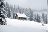 Cozy Winter Escape: A-Frame Cabin Nestled in Snowy Wonderland
