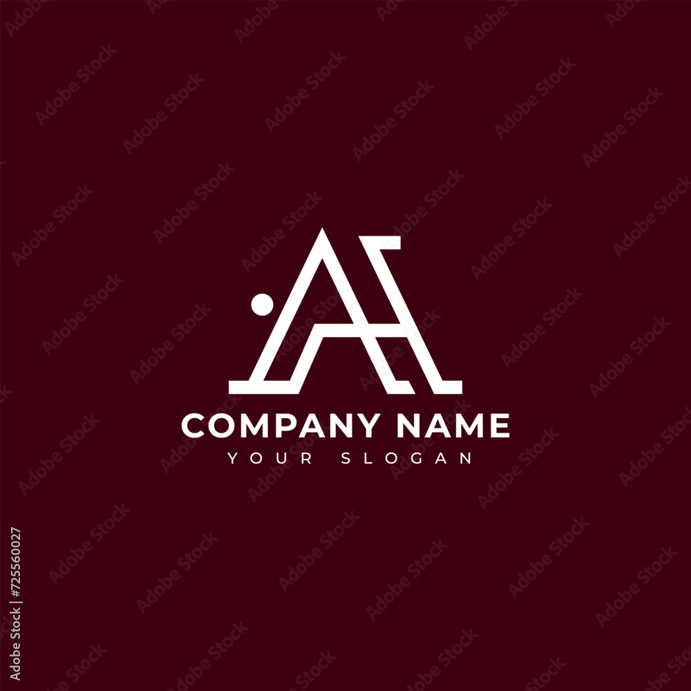Modern Letter Ah logo vector design template Modern Letter Ah logo vector design template