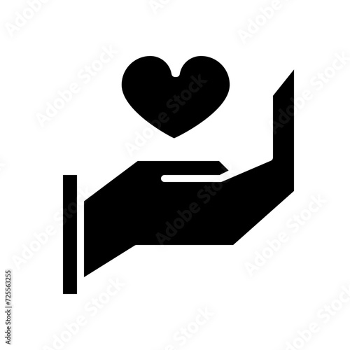 care about health solid icon