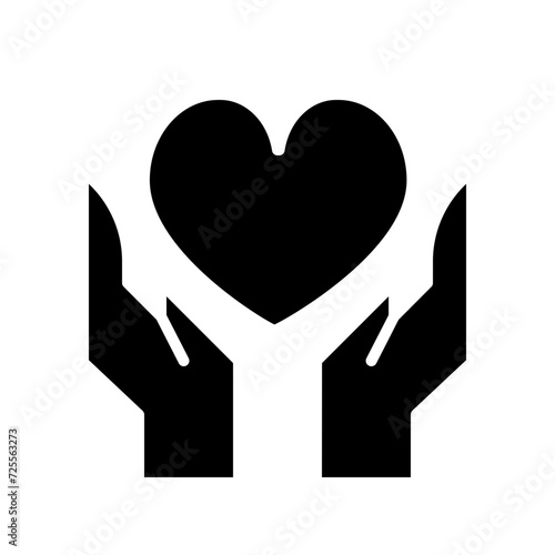 care about health solid icon
