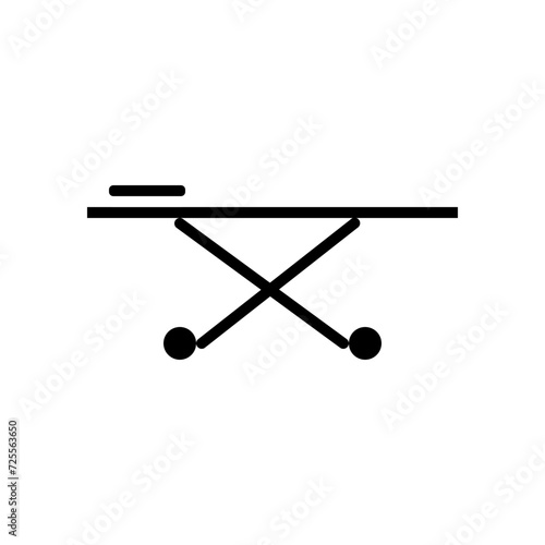 hospital bed solid icon