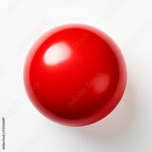 Free Download red glass sphere on white background, red sphere isolated on white - GFXLoad
