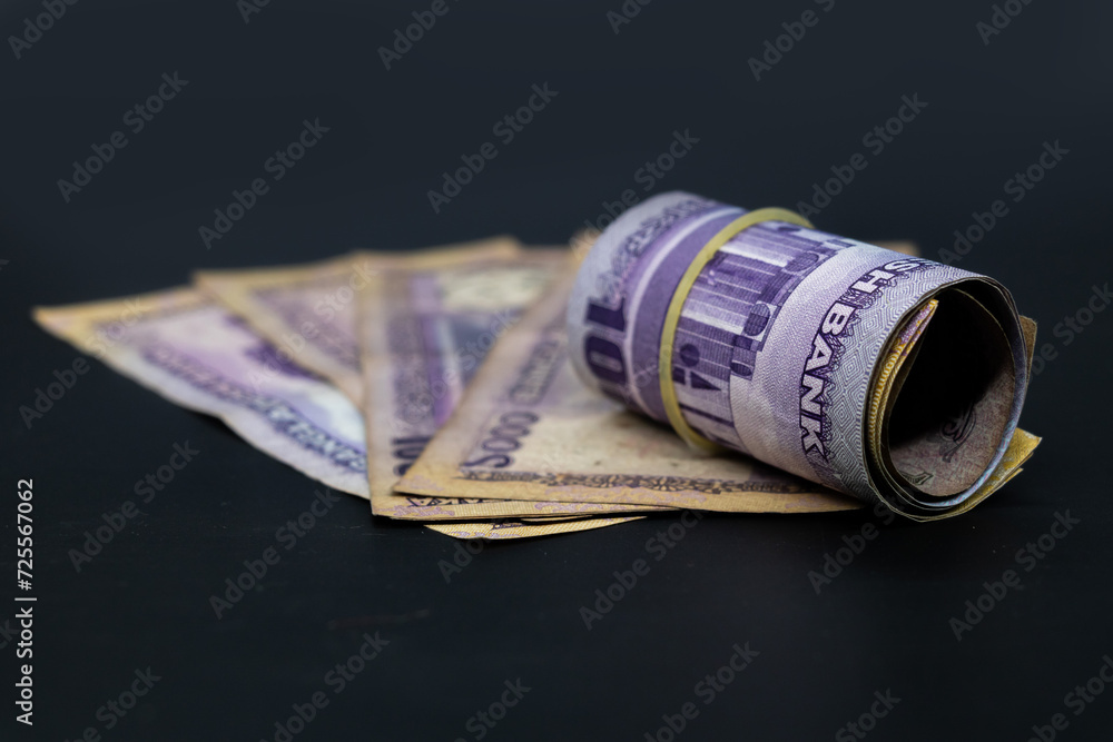 Bangladesh bank note currency or banknotes of bangladesh, taka or money