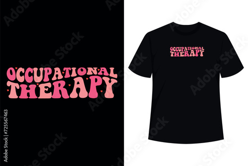 Valentines Day Occupational Therapy Retro Groovy OT Women T-Shirt