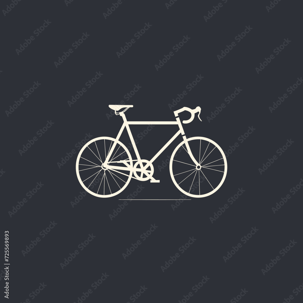 Fototapeta premium bicycle minimalist logo