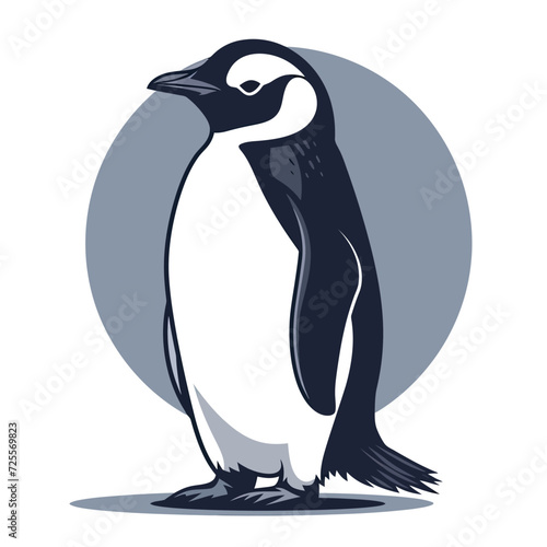 penguin illustration logo