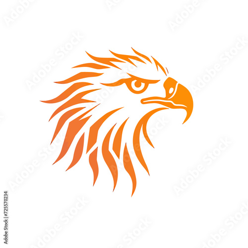 Wallpaper Mural Eagle Head Logo Lines Torontodigital.ca