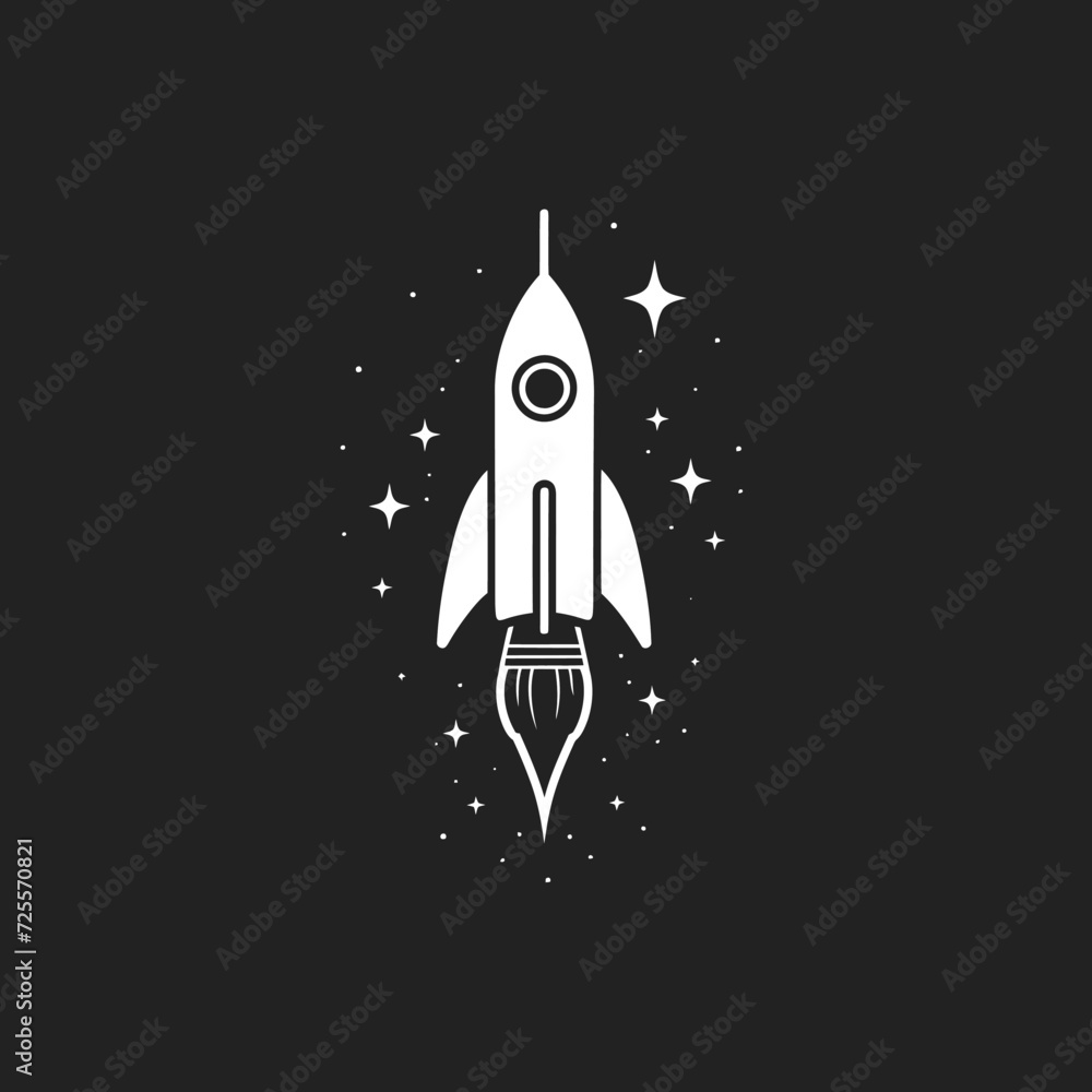 Rocket Spaceship logo Rocket Spaceship logo