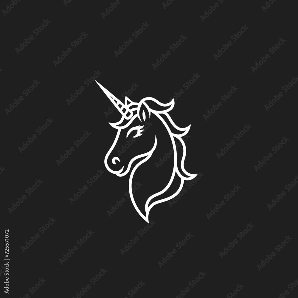 Unicorn logo vector Unicorn logo vector