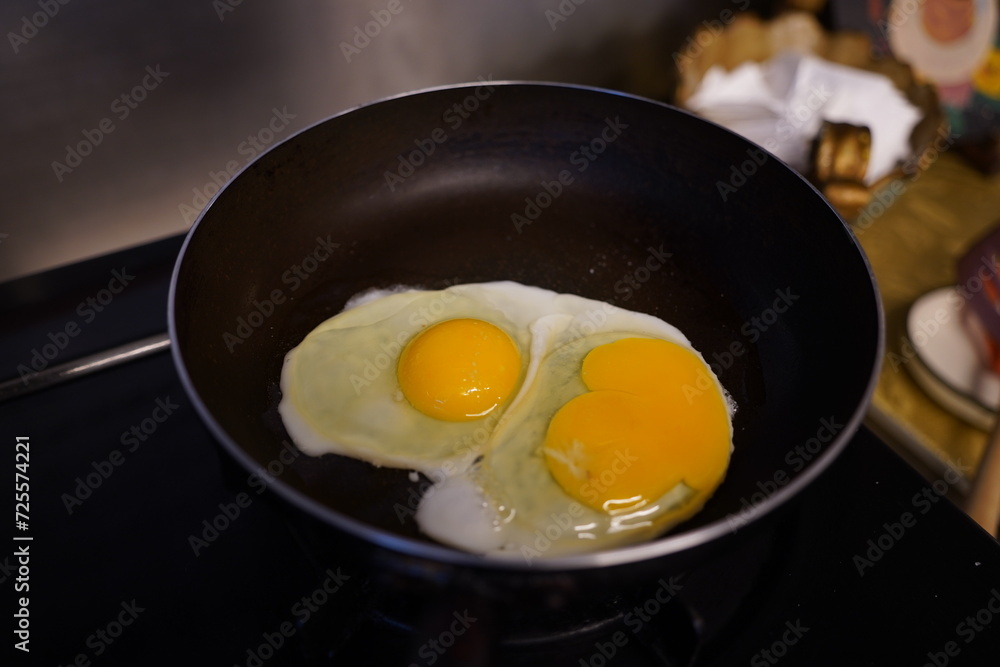 Sunny Side Up on a Frying Pan Sunny Side Up on a Frying Pan