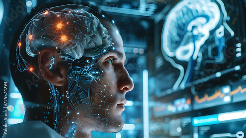 Wallpaper Mural Brain-computer interface (BCI) is sometimes called brain-machine interface (BMI) or smart brain. This provides a direct communication path between the brain's electrical activity and external devices. Torontodigital.ca