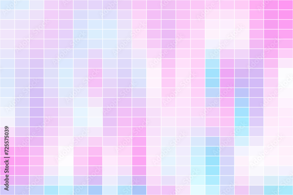 Fototapeta premium Colorful Pixel Mosaic Tile Texture Pattern or Technology Background. Vector Illustration