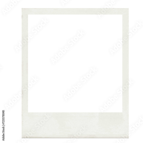 vintage film frame with a transparent background, instant photo polaroid frame isolated transparent background