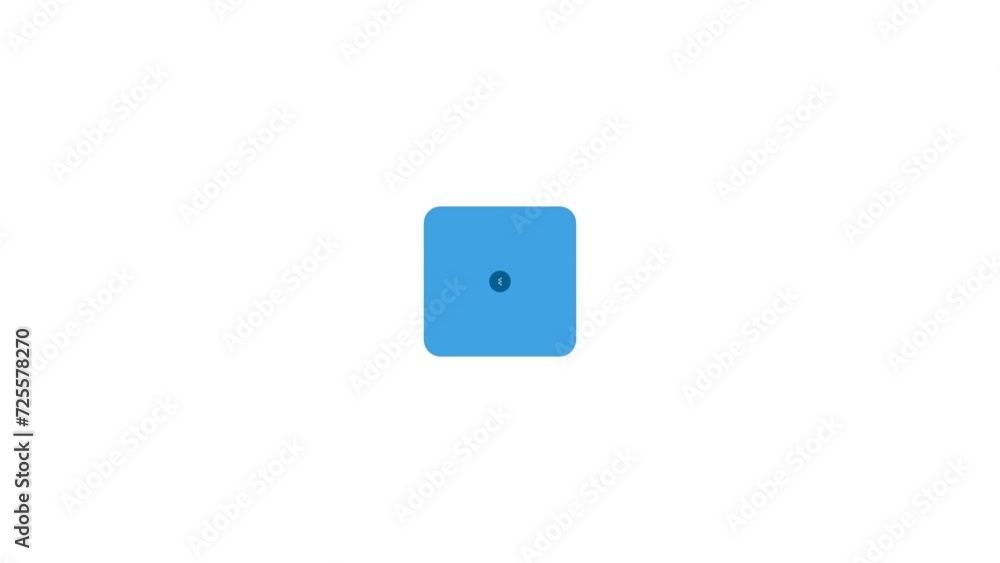 a blue square with a white icon of a connected wire a blue square with a white icon of a connected wire