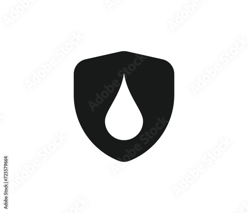 Waterproof icon, Water Proof sign, Water resistant symbol. Water protection icon