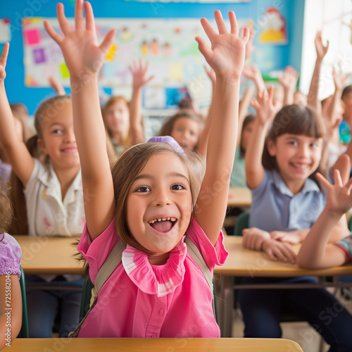 children in classroom