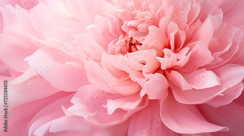 Close-Up Pink Peony Bloom