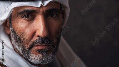 A Photograph of a Content Middle-Eastern Man photo