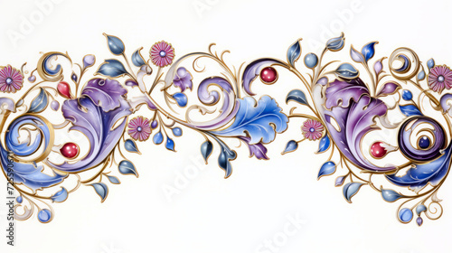 abstract background with ornaments in the style of Baroque