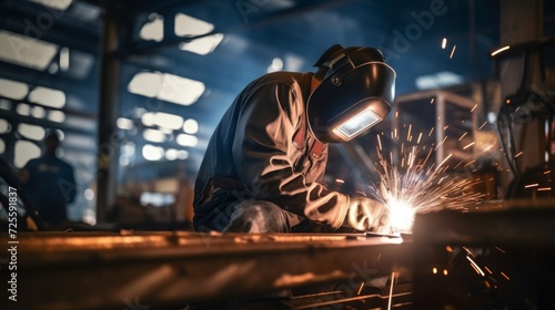 Meticulous welding examinations by an inspector