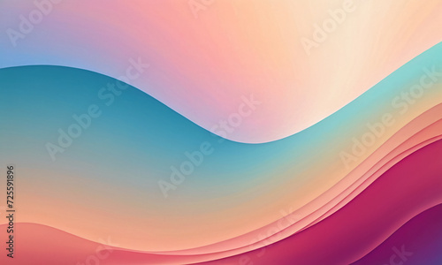 Colorful waves gradient background