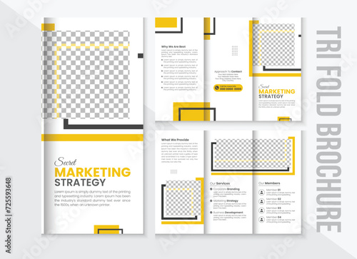 Corporate Trifold brochure template design