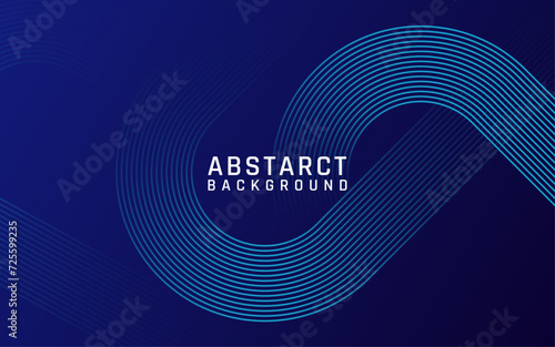 Abstract glowing circle lines on dark color background. Geometric stripe line art design. technology background