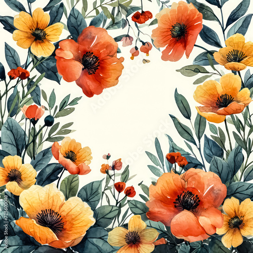 Watercolor Blossom Wallpaper