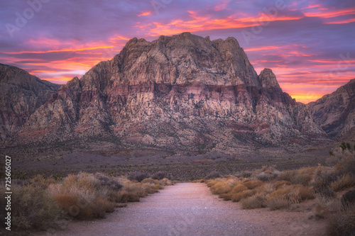 Path to Mount Wilson in Red Rock Canyon Conservation Area Nevada  © Michael