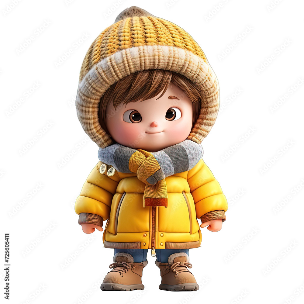 Winter Child Illustration Winter Child Illustration
