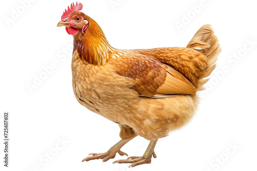 Chicken Hen Isolated on Transparent Background photo