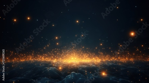 Scifi Style Particles Wallpaper Background © Damian Sobczyk
