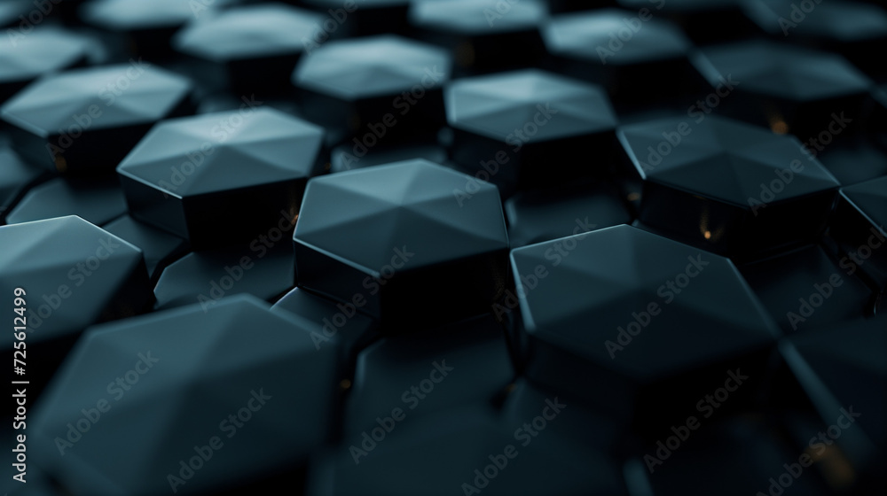 Abstract Black Hexagonal 3D Pattern. Technology, Cyberspace, Innovation. Geometric Honeycomb, Grid, Data Clusters, Modular System Architecture. Wallpaper, Banner, Background, Texture Abstract Black Hexagonal 3D Pattern. Technology, Cyberspace, Innovation. Geometric Honeycomb, Grid, Data Clusters, Modular System Architecture. Wallpaper, Banner, Background, Texture