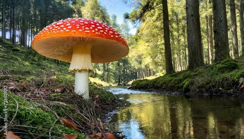 Floresta de cogumelos alucinógenos