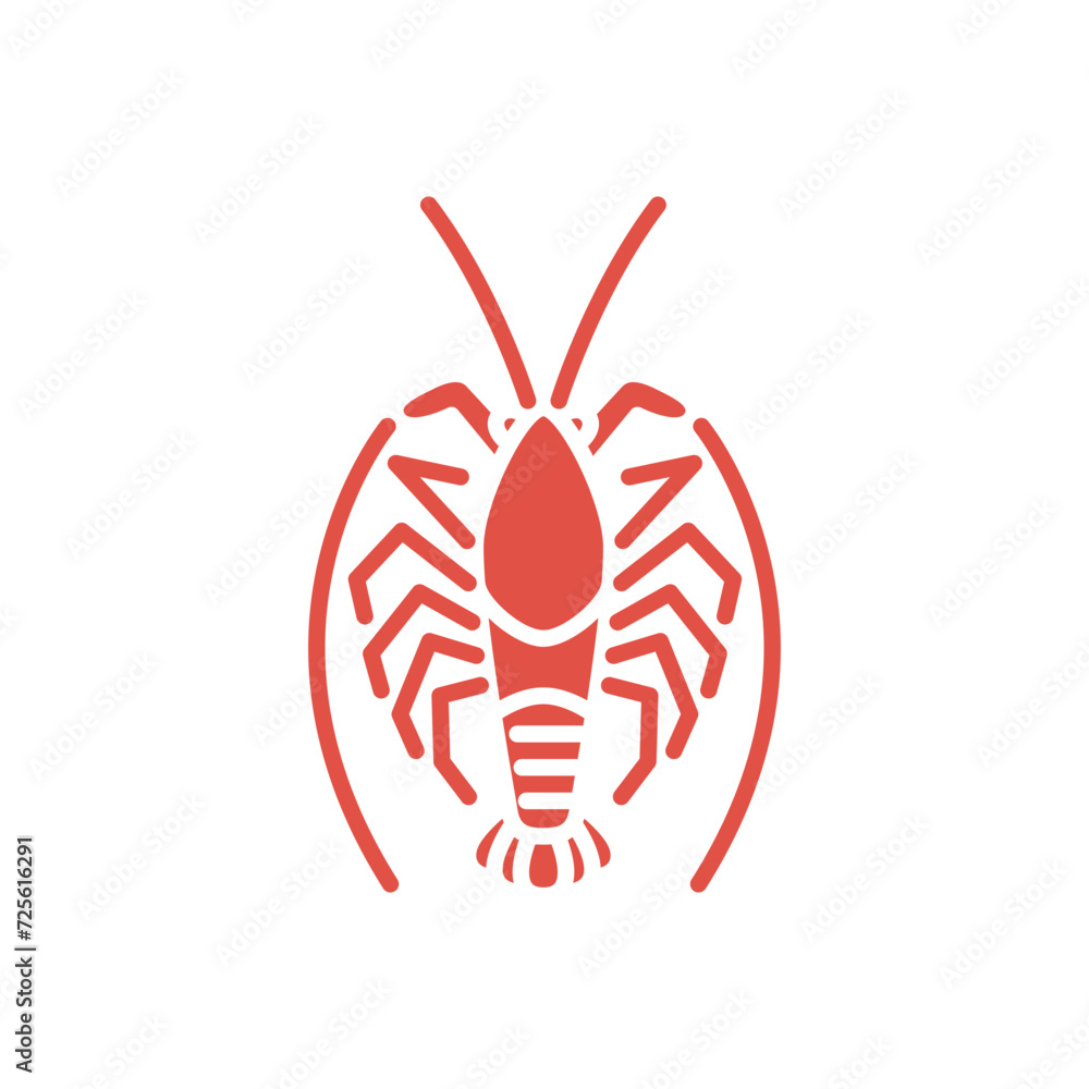 Obraz premium 伊勢海老アイコン